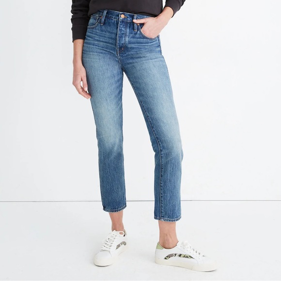 Madewell Stovepipe Jeans Women’s Size 29 Straight Leg Denim - Picture 4 of 9